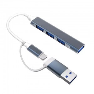 Hub USB-C/USB-A avec 3 ports USB 2.0 + 1 port USB 3.0