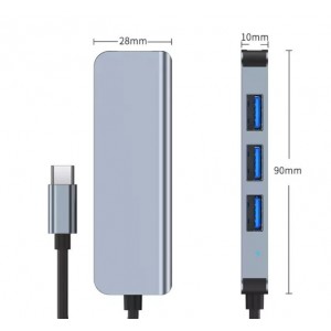 Hub USB-C avec 4 ports USB 3.0