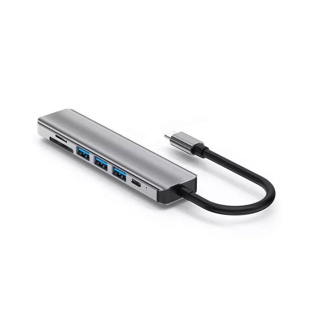 Usb Multimedia USB-C Hub to HDMI 4K / 3 USB-A / 1 USB-C + 2 card readers