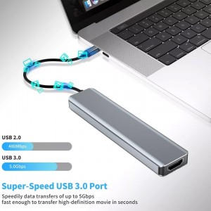 USB-C Hub to HDMI 4K / 2 USB-A /  1 USB-C + 2 card readers