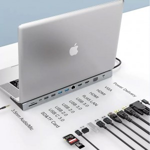 Notebook dock with 13 different connectors