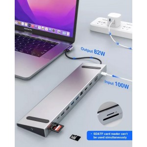 Dock support pour Notebook avec 13 connectiques differentes