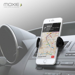 Car smartphone holder for  ventilation grid