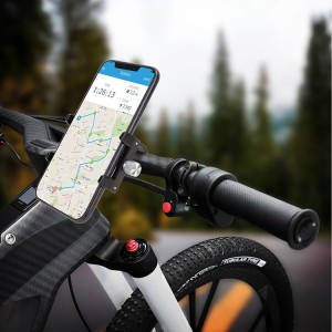 Bike and scooter holder in aluminium  for smartphone up to 7"