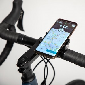 Bike and scooter holder in aluminium  for smartphone up to 7"