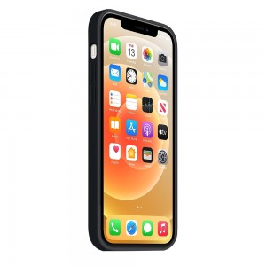Coque Silicone Moxie BeFluo Fine et Légère pour iPhone 14 Pro, Intérieur Microfibre - Noir