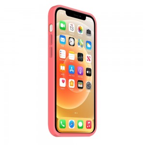 Coque Silicone Moxie BeFluo Fine et Légère pour iPhone, Intérieur Microfibre - Rose