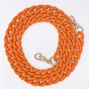 Chaine grosse maille avec pad universel - serie IBIZA - ORANGE- 1.2M