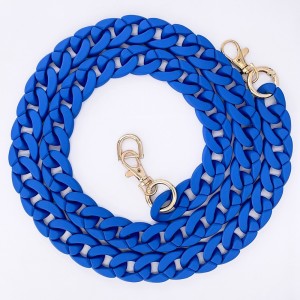 Chaine grosse maille avec pad universel-serie IBIZA -BLEU ACIER-1.2M