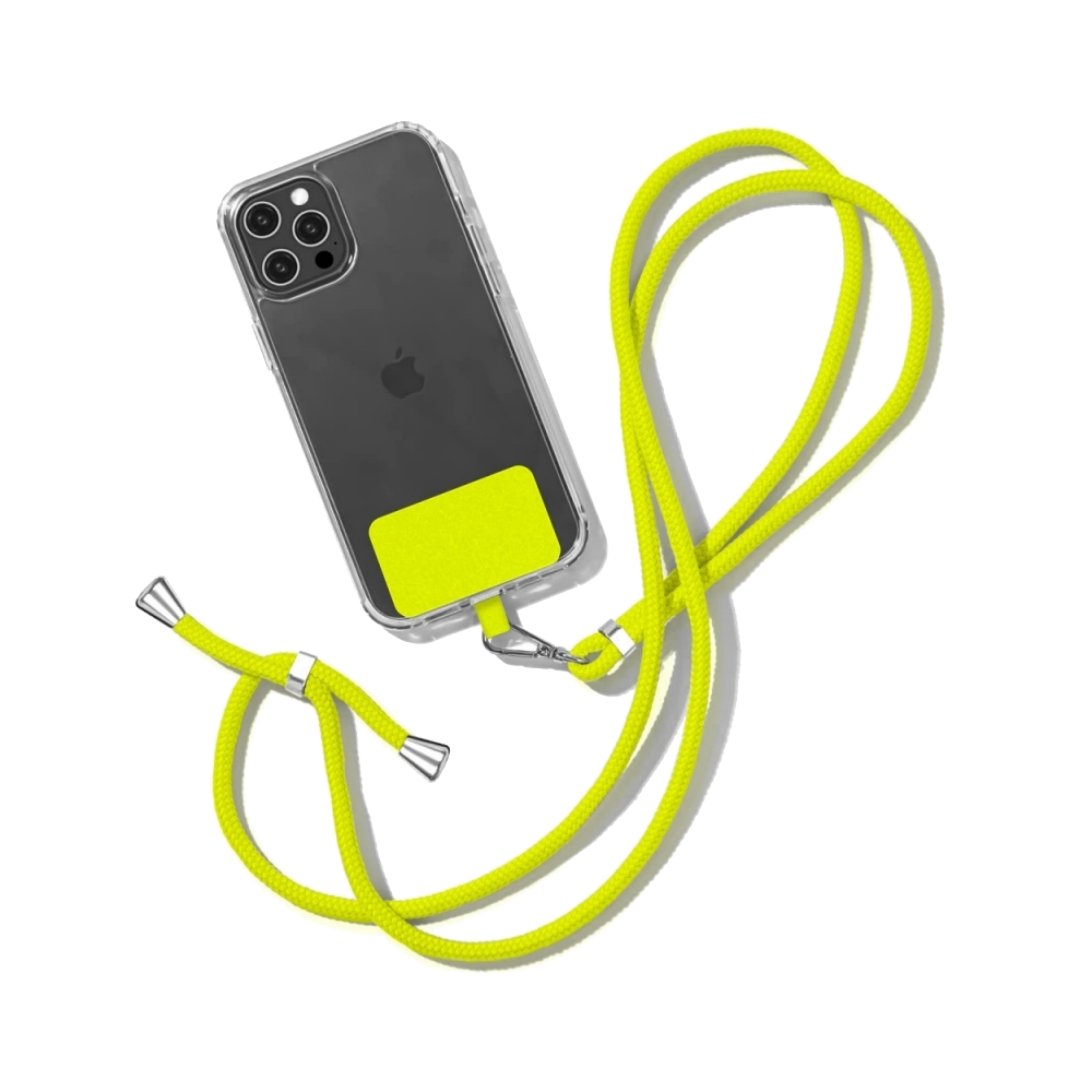 Tour de cou universel pour smartphone - jaune