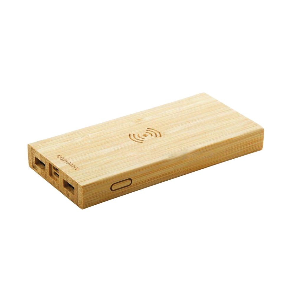 8000 mAh Powerbank in  bamboo