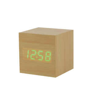 Bamboo alarm  clock with...