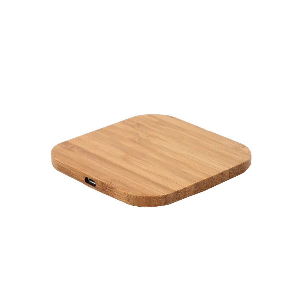 5W square bamboo induction charger