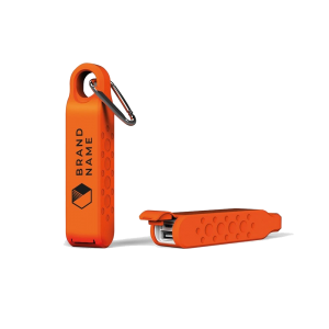 2600mAh waterproof powerbank  with hook