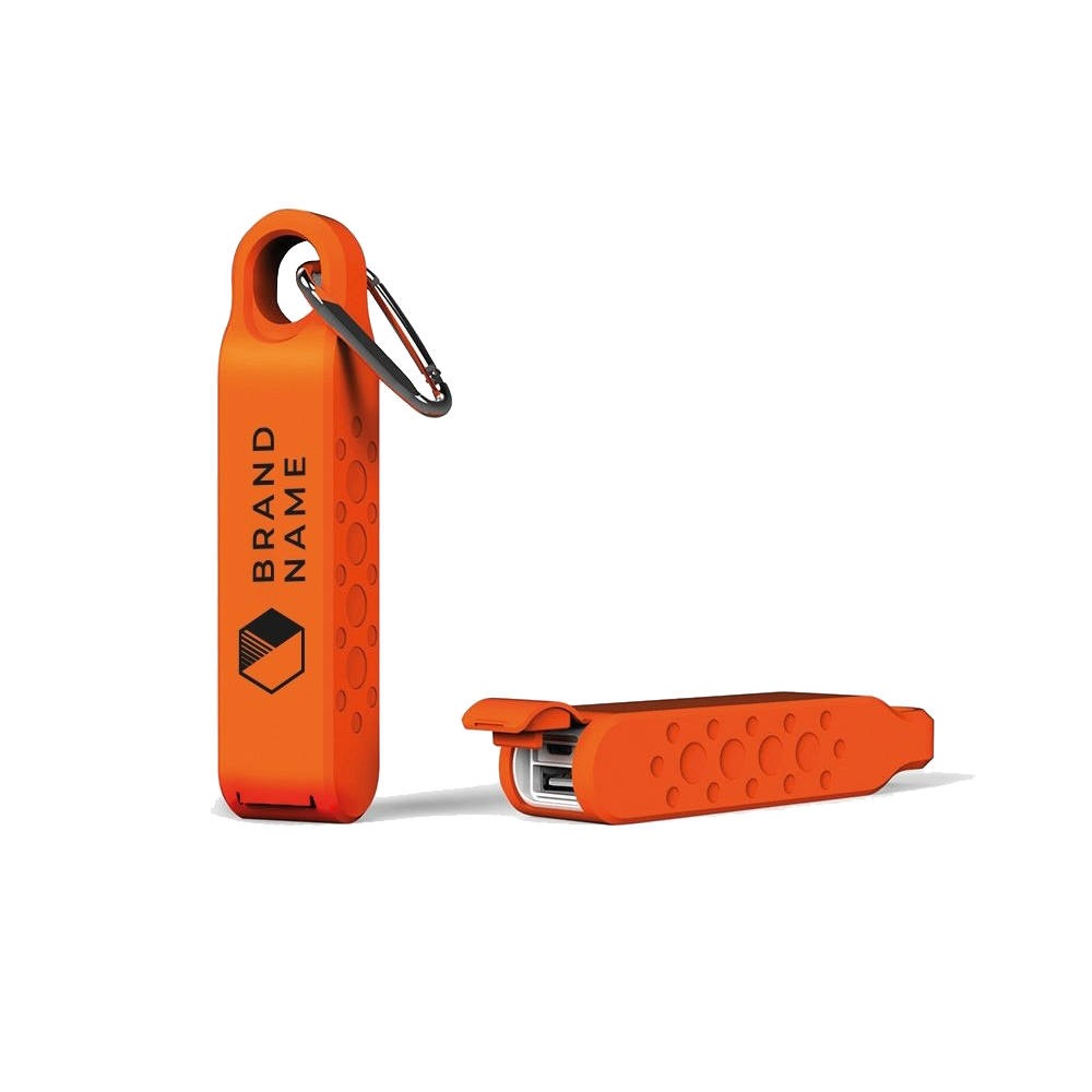 2600mAh waterproof powerbank  with hook