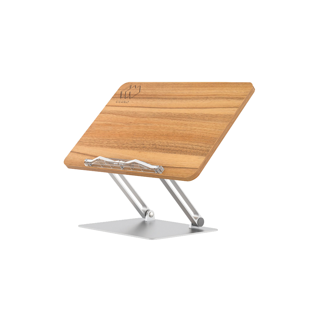 Wooden  and aluminium Stand for noebook and tablets