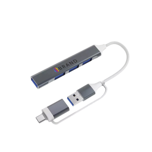 Hub USB-C/USB-A with 3 ports  USB2.0 +1 port USB 3.0
