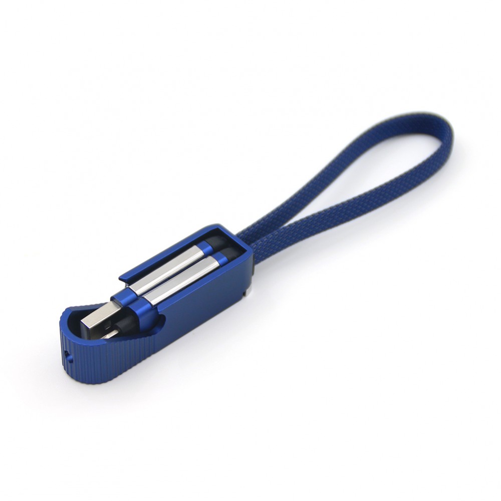 Porte clef ouvre bouteille avec cable data Type-C / lightning