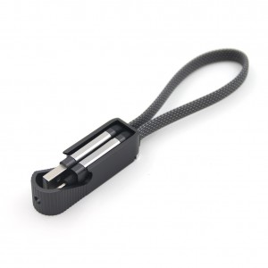 Porte clef ouvre bouteille avec cable data Type-C / lightning