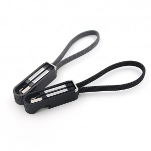 Porte clef ouvre bouteille avec cable data Type-C / lightning