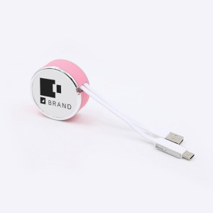 3 in 1 retractable cable  data + Storage box