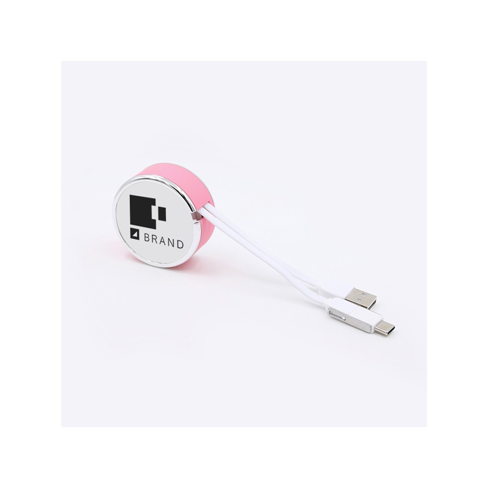 3 in 1 retractable cable  data + Storage box