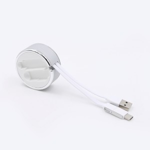 3 in 1 retractable cable  data + Storage box