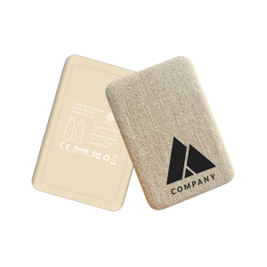 5000 mAh Powerbank RPET fabric + Hemp cover