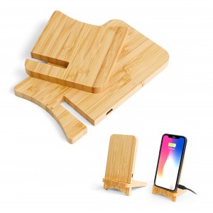 Bamboo Induction Charger stand