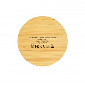 10W bamboo induction charger