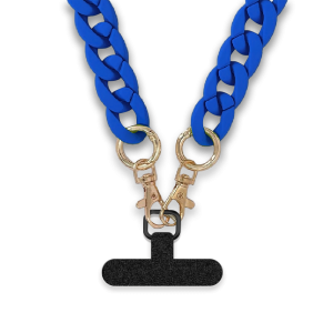 Chaine grosse maille avec pad universel-serie IBIZA -BLEU ACIER-1.2M