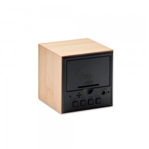 copy of Réveil en Bambou avec indicateur de température - Bois naturel