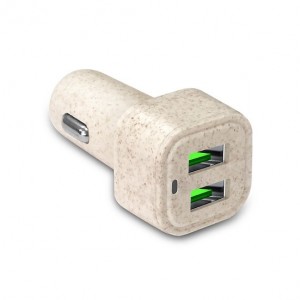 2 Input Cigar lighter charger in Eco friendly material