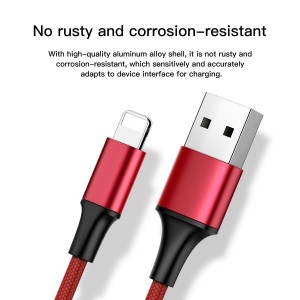 Moxie Câble 3 en 1  Lightning / Micro-USB / USB Type-C en 3A 1.2M Rouge